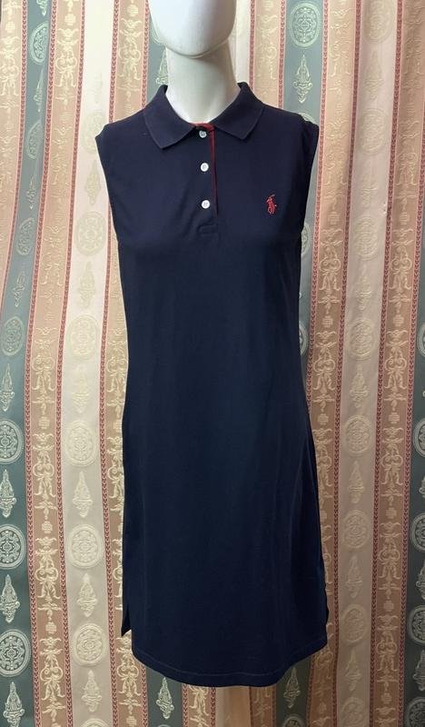 Damen Polo Ralph Lauren Kleid Marineblau M