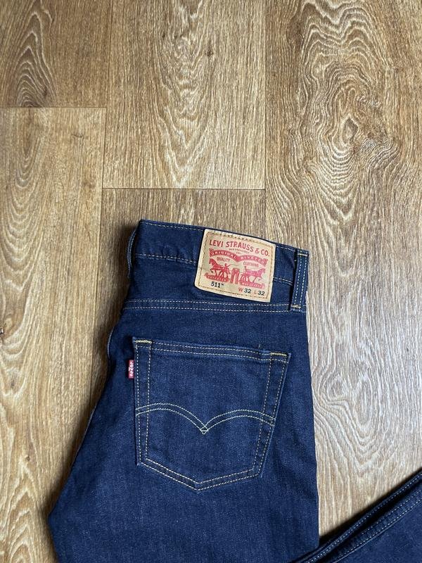 Homme Levi's Jeans Bleu Marine Denim 32