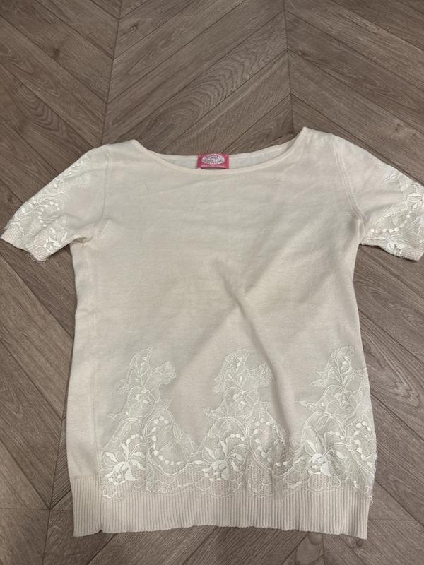 Damen Blumarine Pullover Elfenbein XS