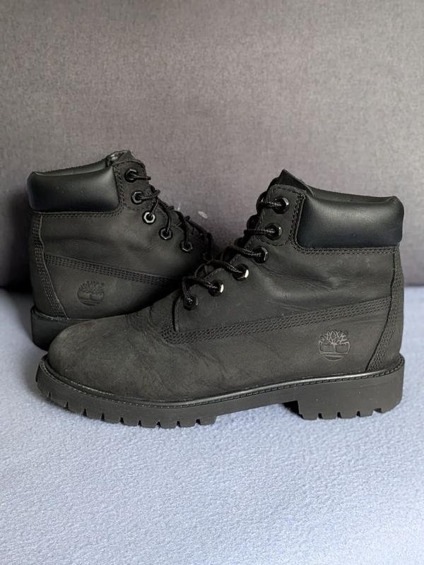 Damen Timberland Stiefel Schwarz Leder 38