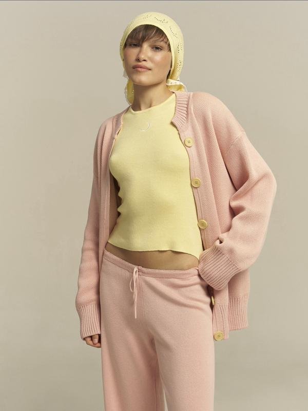 Damen Lu.for.you Pullover Rosa Acryl XS-S