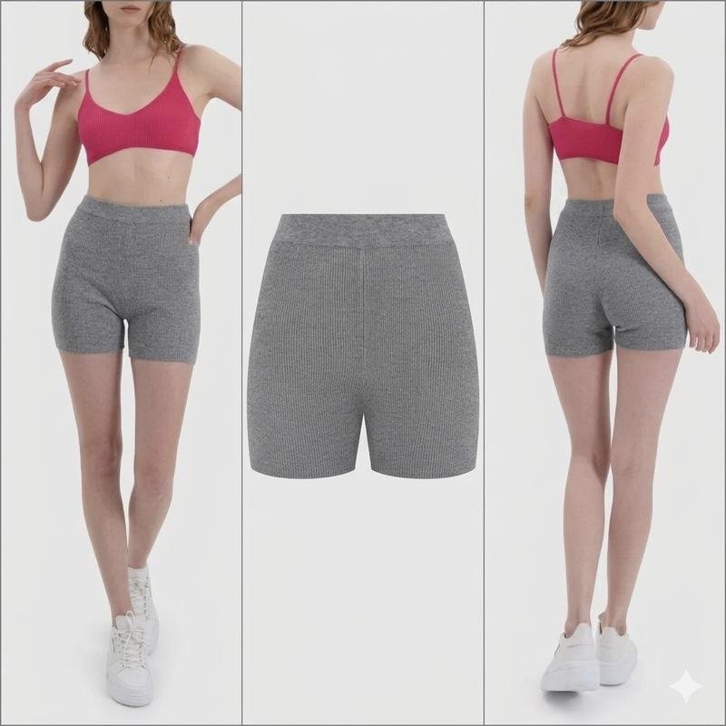 Women Jacquemus Shorts Grey Knit 42