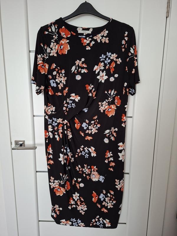 Women George Dress Black Polyester 54