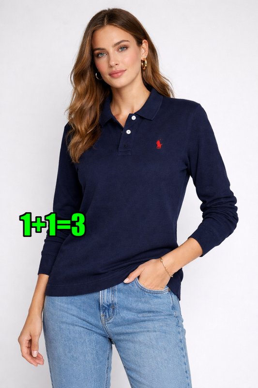 Damen Polo Ralph Lauren Pullover Marineblau