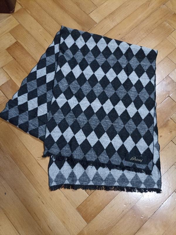 Мужской Brioni Шарф Серый