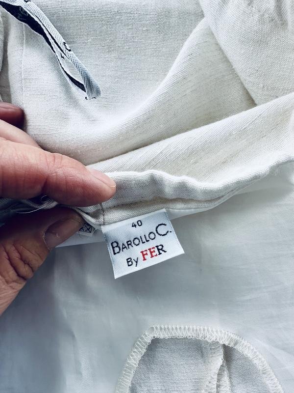 Damen Barutti Rock Weiß Viskose M