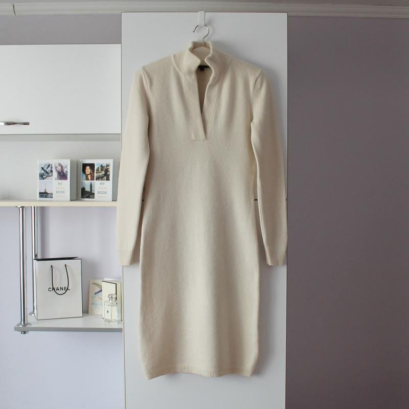 Donna Lauren Ralph Lauren Abito Avorio Cashmere S