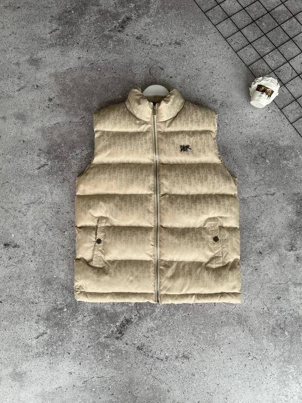 Herren Christian Dior Weste Beige Polyester S