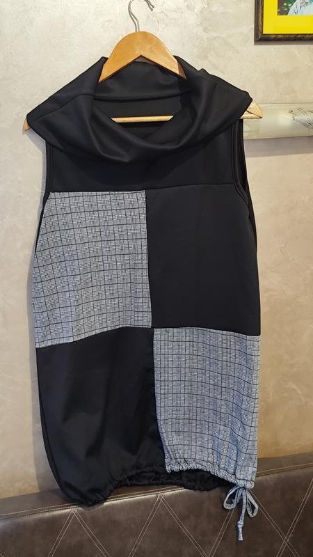 Damen Ballin Kleid Schwarz Baumwolle M