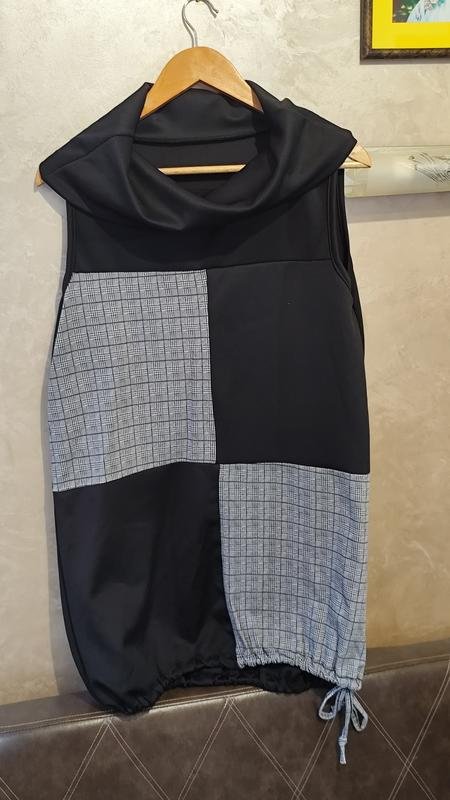 Damen Ballin Kleid Schwarz Baumwolle M