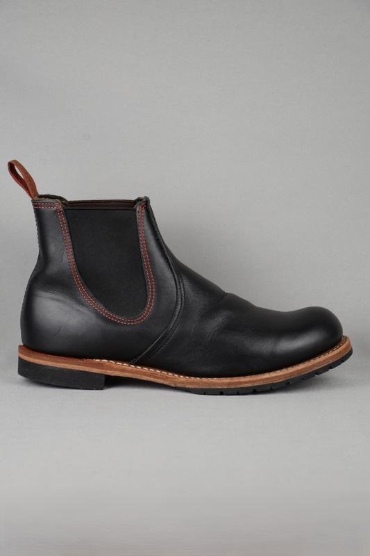 Men Red Wing Boots Black Leather 44