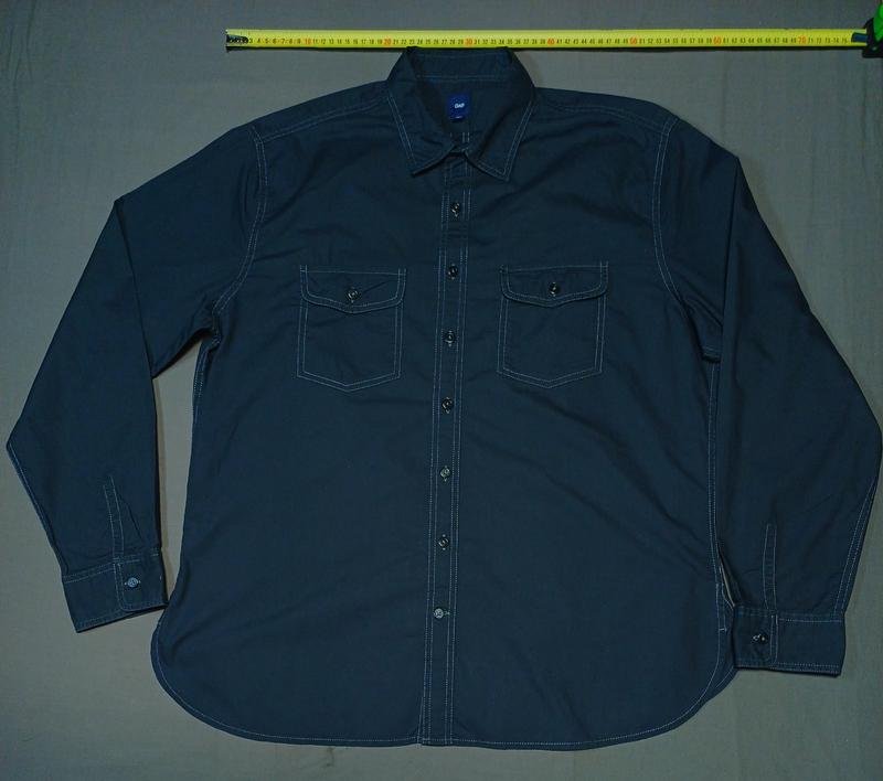 Men GAP Shirt Grey Cotton XL