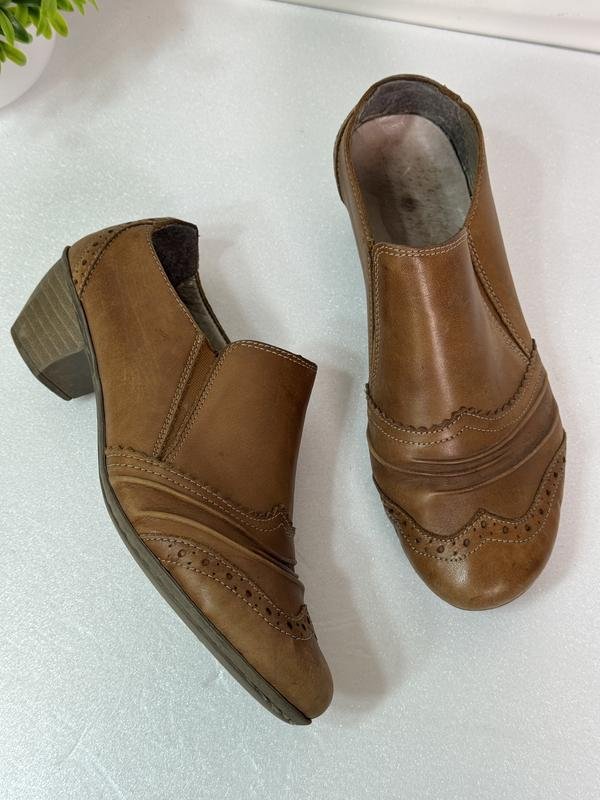 Женские Rieker Туфли Коричневый Кожа 36