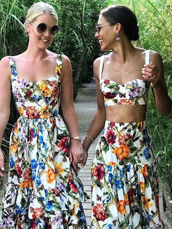 Женская Dolce & Gabbana Юбка Разноцветный Хлопок S