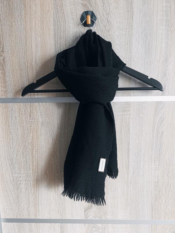 Unisex Gucci Schal Schwarz Wolle