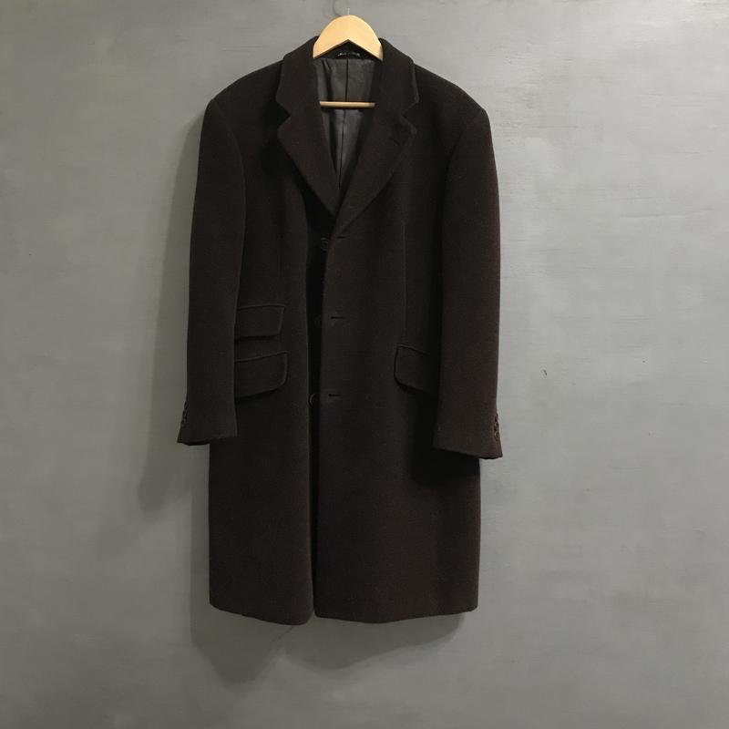 Homme Pal Zileri Manteau Marron Laine XL