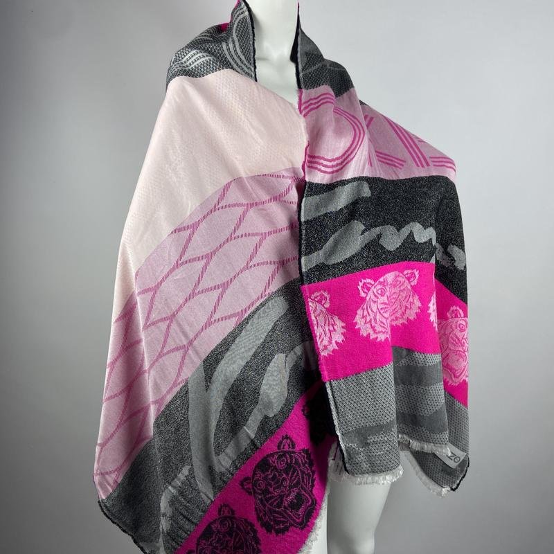 Femme Kenzo Écharpe Rose Coton