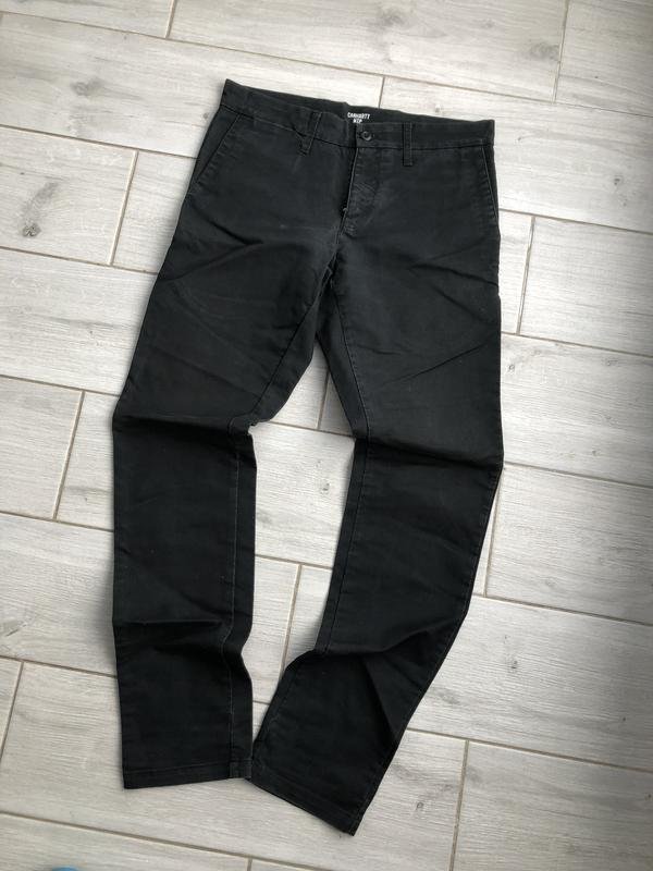 Мужские Carhartt WIP Брюки Чёрные 30
