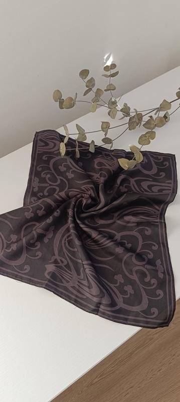 Femme Chloé Écharpe Noire Soie