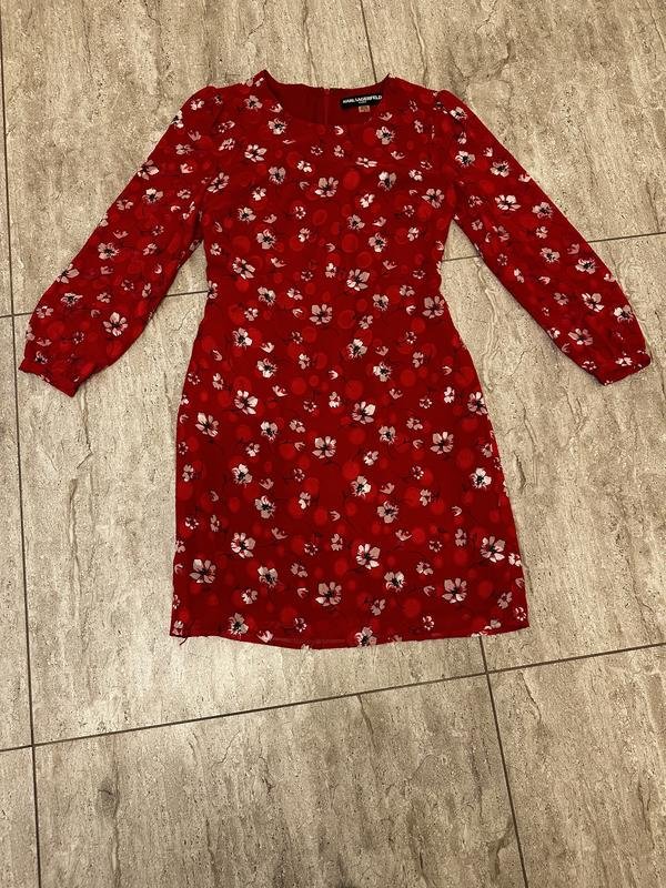 Femme Karl Lagerfeld Robe Rouge S