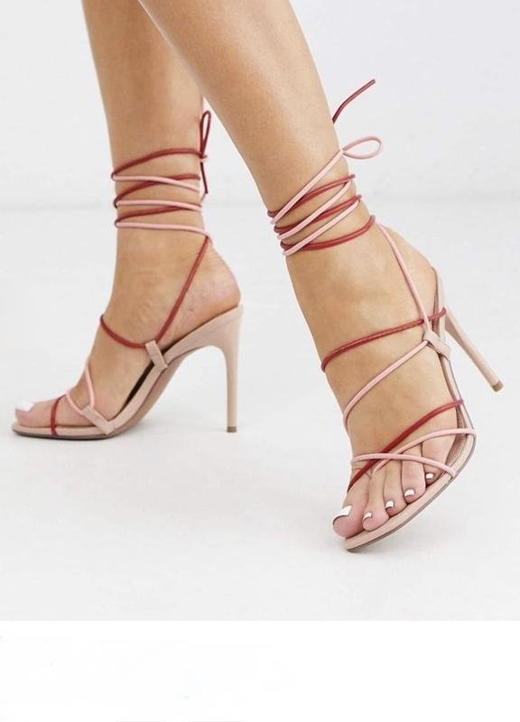 Damen ASOS Absätze Beige Kunstleder 40