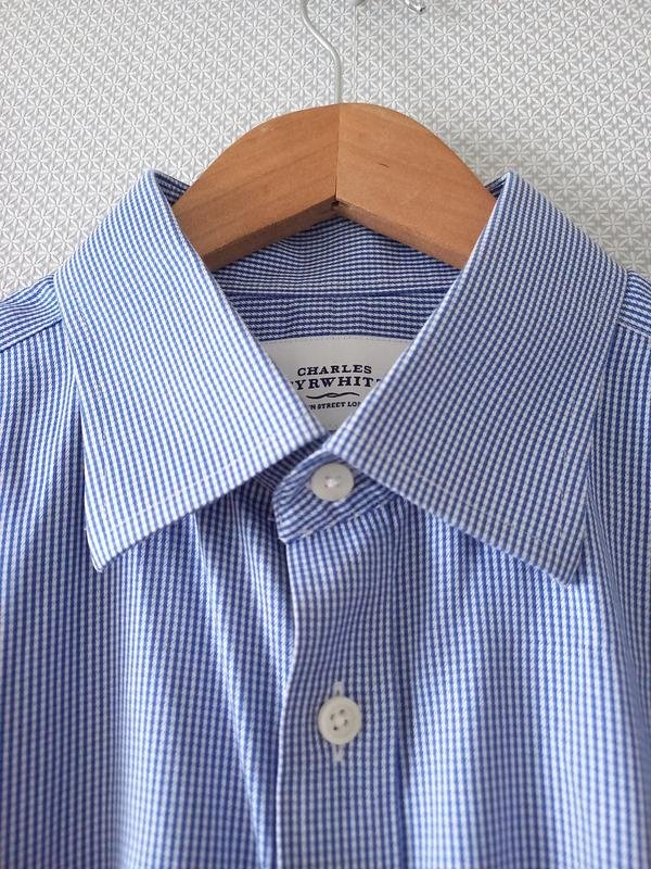 Мужской Charles Tyrwhitt Рубашка Белая Хлопок 48