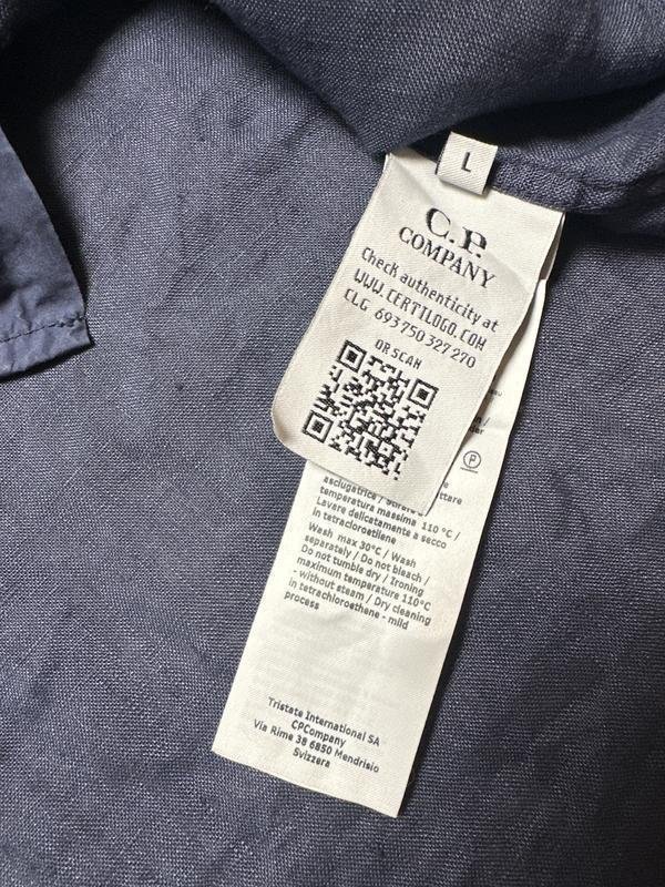 Men C.P. Company Shirt Navy L