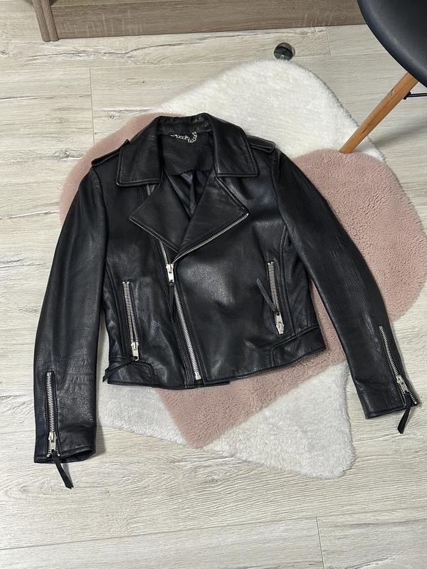 Women Balenciaga Jacket Black Leather XXS
