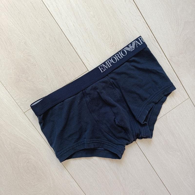 Homme Emporio Armani Boxers Bleu Coton 44
