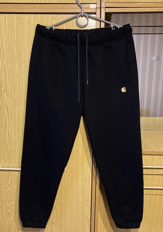 Herren Carhartt Jogginghose Schwarz Fleece S