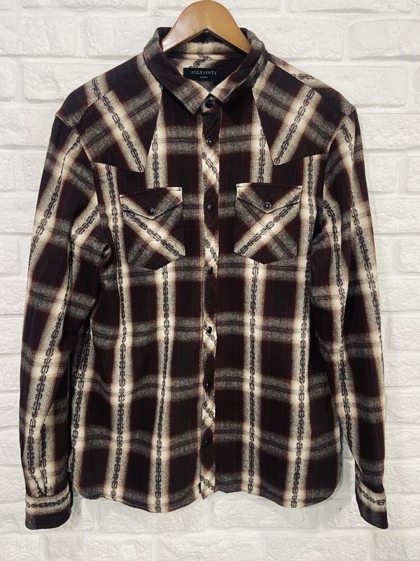 Herren AllSaints Hemd Braun L