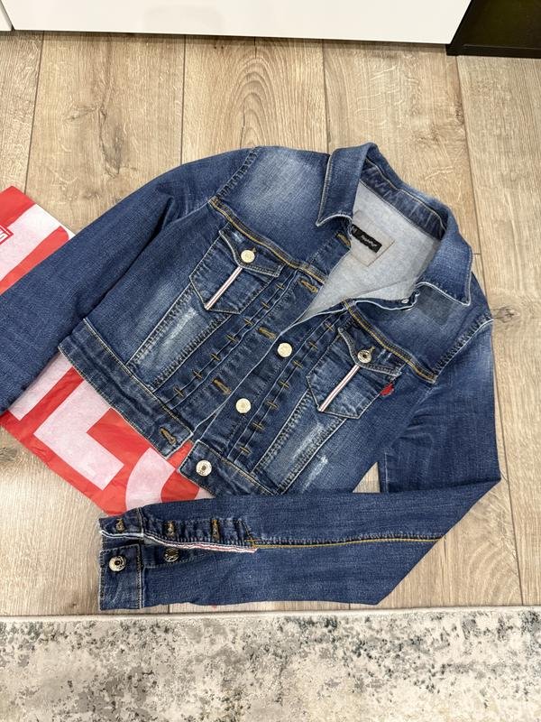 Женская Dsquared² Куртка Тёмно-синяя Джинс ХS