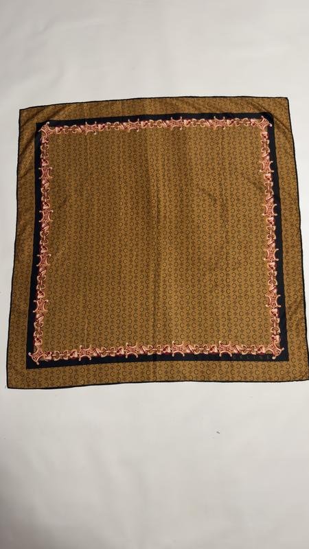 Donna Celine Sciarpa Marrone Seta