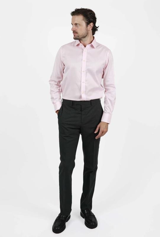 Мужской Charles Tyrwhitt Сорочка Розовая Хлопок