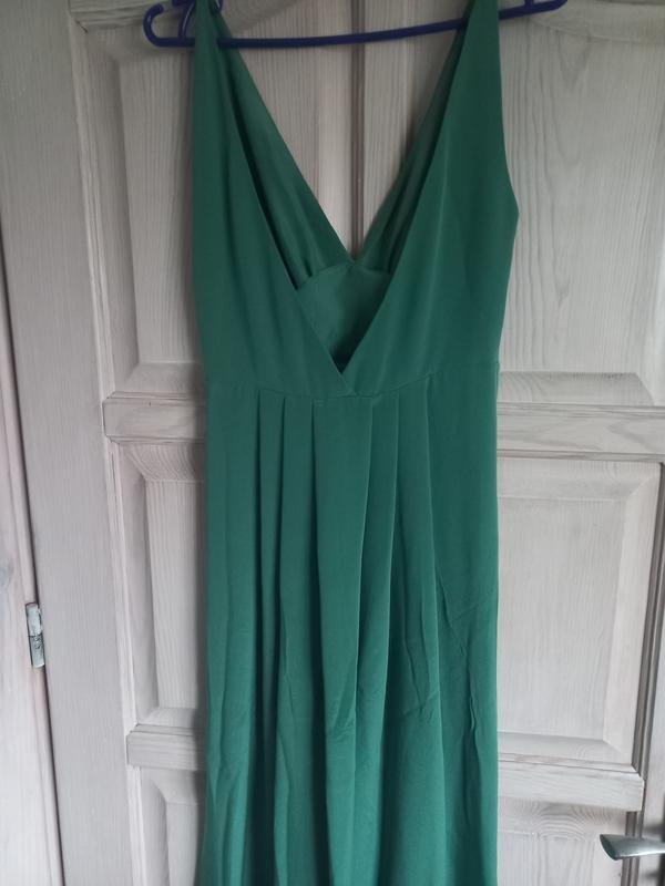 Damen Blumarine Kleid Grün Seide XXS
