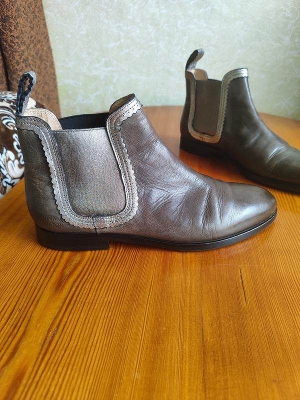 Damen Melvin & Hamilton Stiefel Grau Leder 37