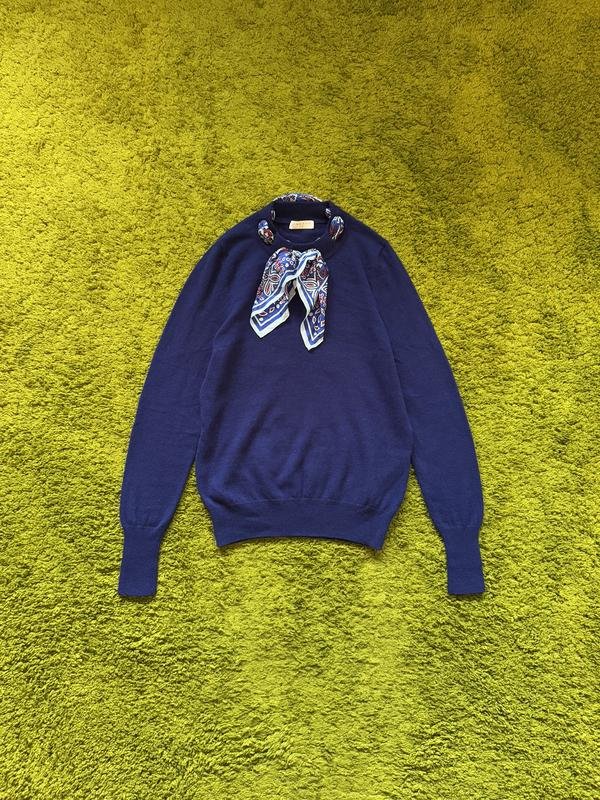 Femme Sandro Paris Pull Bleu Marine Laine M