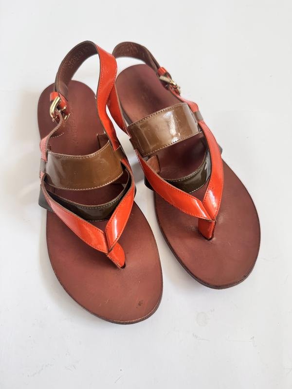 Women Dolce & Gabbana Heels Khaki Leather 38.5