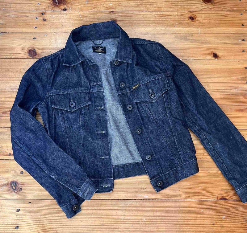 Women Pepe Jeans Jacket Navy Denim XS