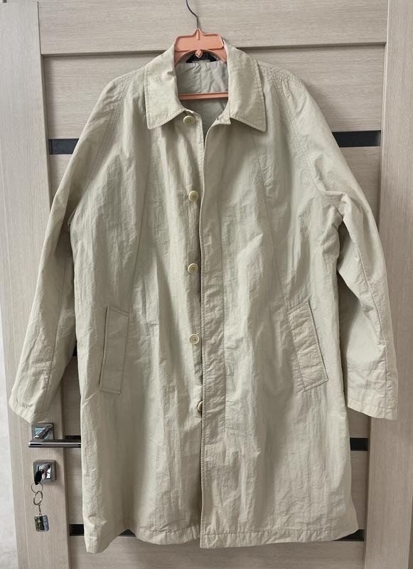 Uomo DKNY Trench Avorio Nylon XL