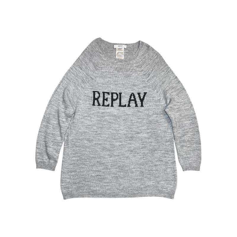 Women Replay Sweater Grey Acrylic L
