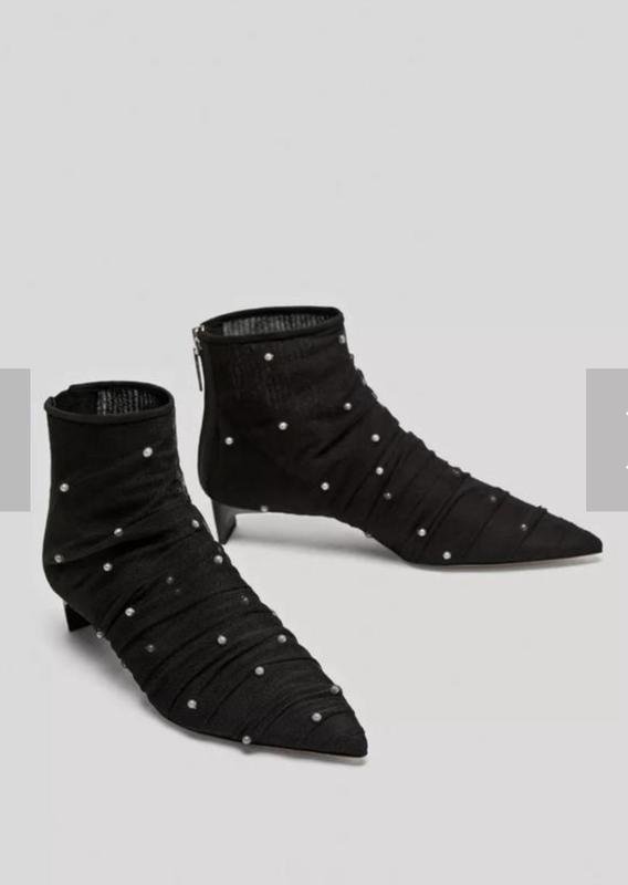 Женские ZARA Ботильоны Чёрный 36