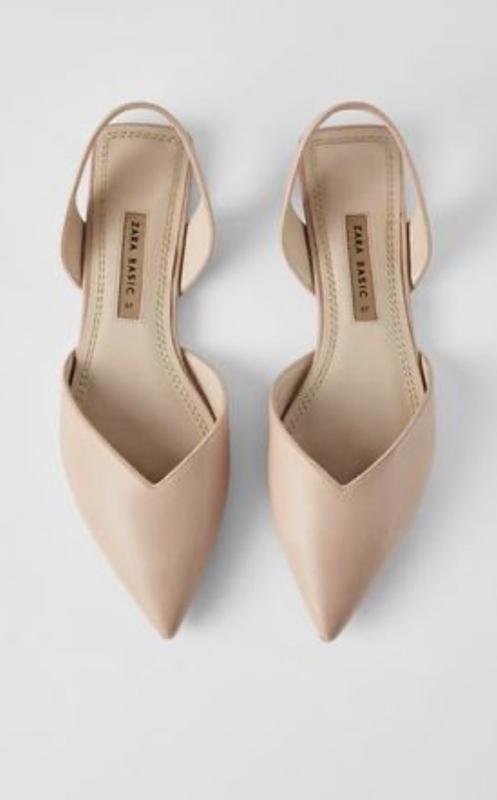 Женские ZARA Босоножки Бежевый Искусственная кожа