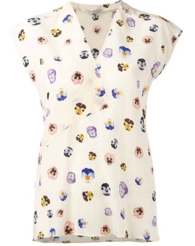 Женская Christopher Kane Блуза Бежевый Шелк M