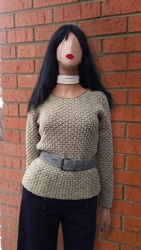 Femme Armani Collezioni Pull Beige Acrylique 44