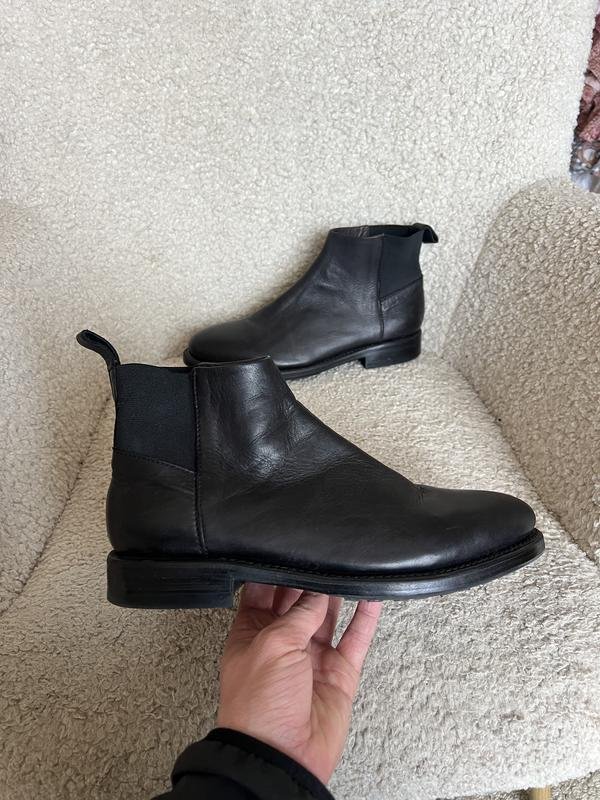 Herren Blackstone Stiefel Schwarz Leder 41