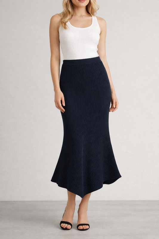 Женская Юбка Чёрная Акрил S