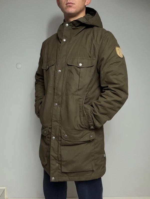 Herren Fjällräven Jacke Khaki Baumwolle XL