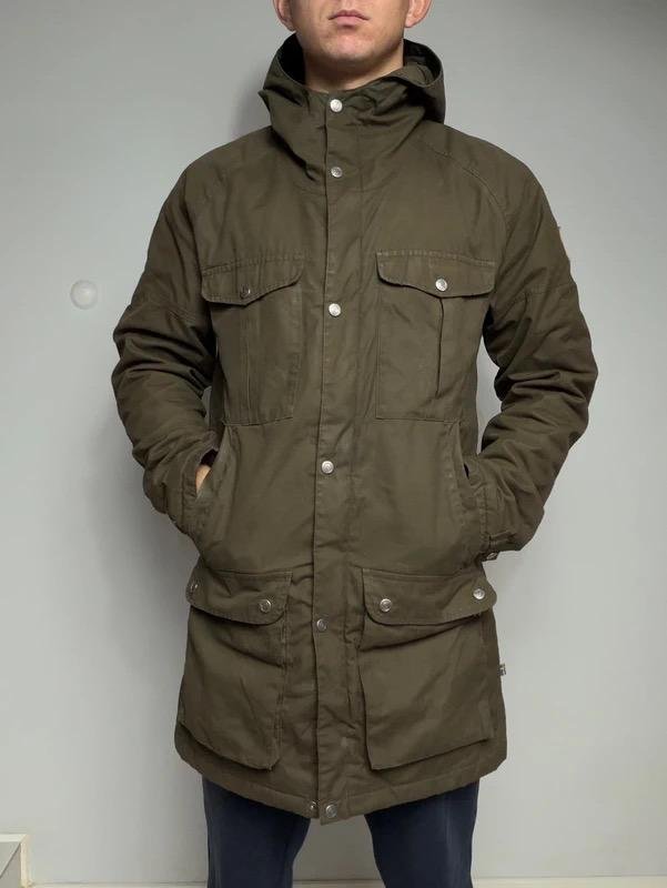 Herren Fjällräven Jacke Khaki Baumwolle XL