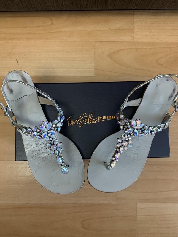 Damen Le Silla Absätze Silber Leder 37